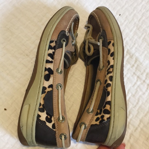 Angelfish Leopard Jacquard Slip On Boat shoe - Picture 8 of 9